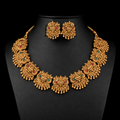 Lakshmi Devi Lotus Temple Necklace