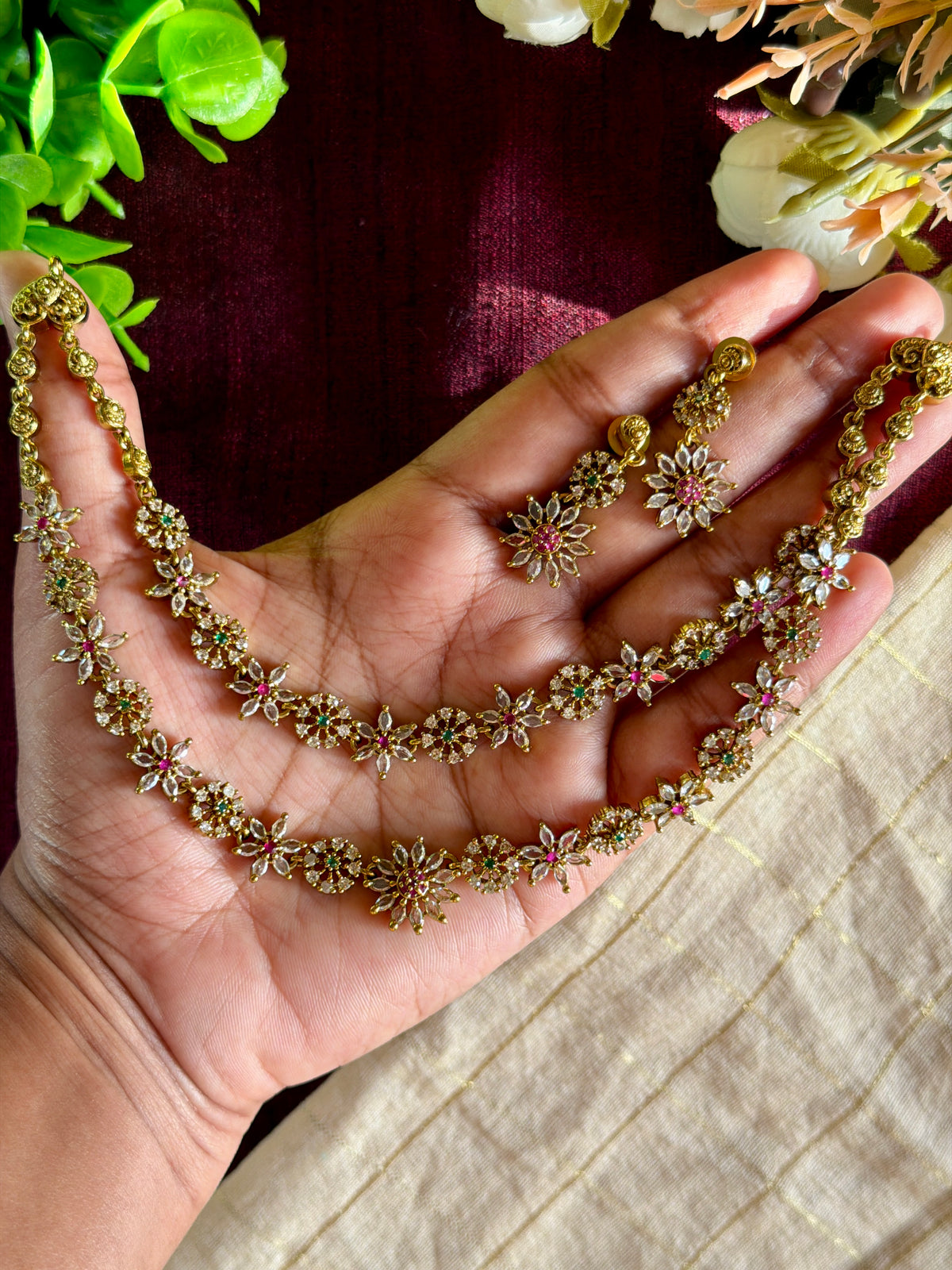 Double Layer Floral AD
