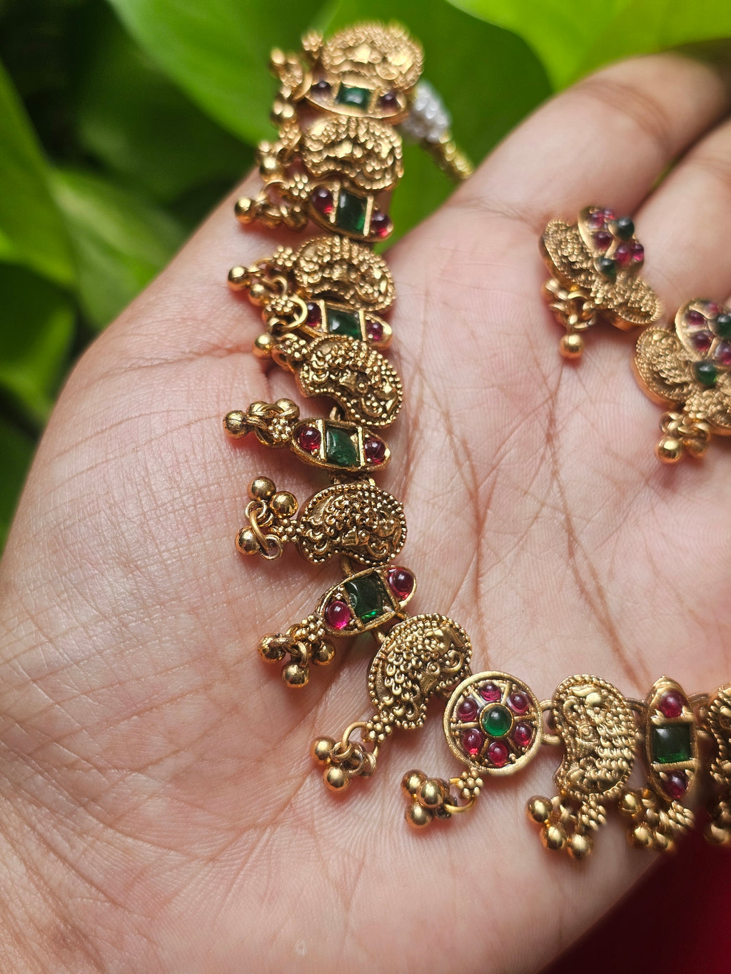 Peacock Design Heritage Necklace Set