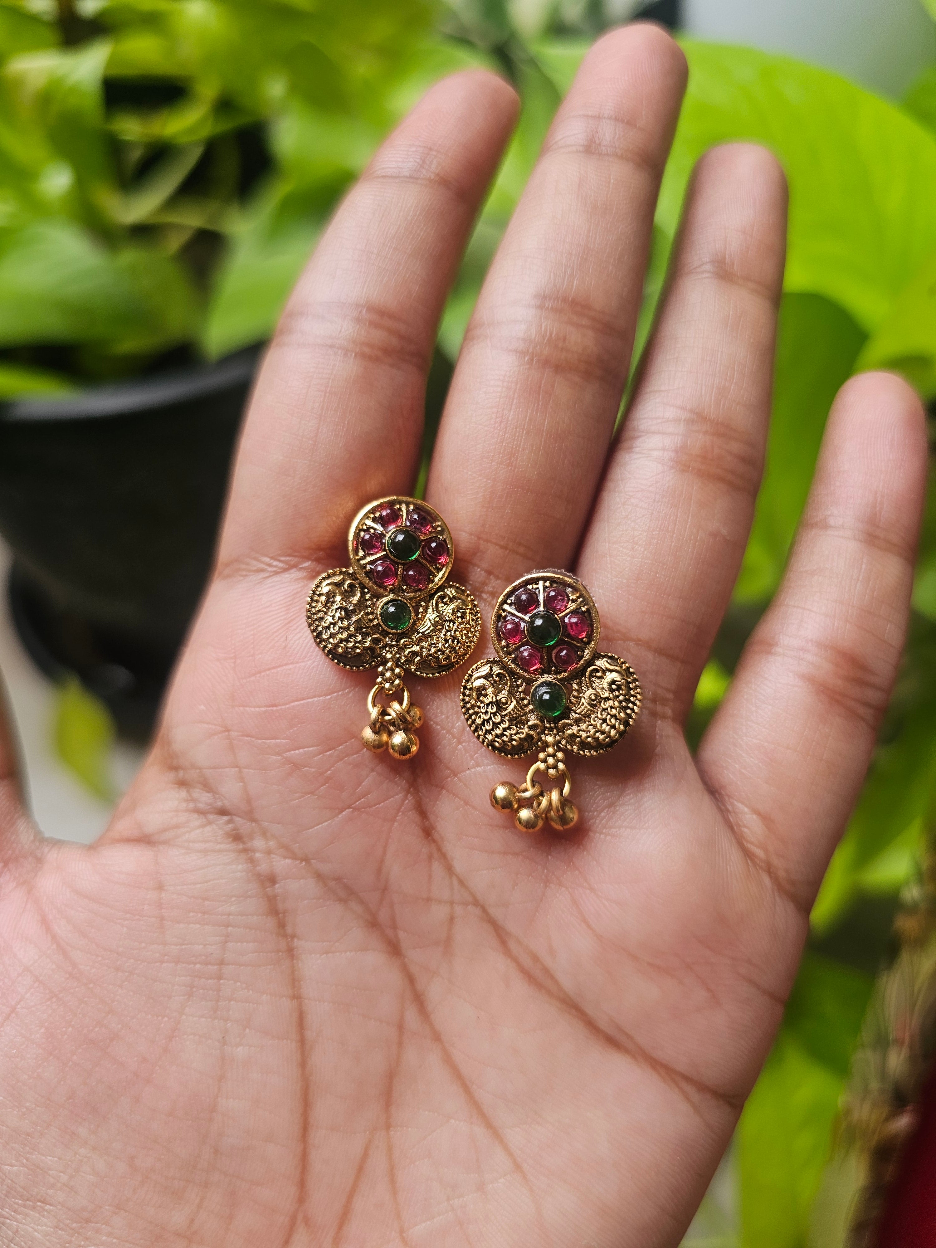 Peacock Design Heritage Necklace Set