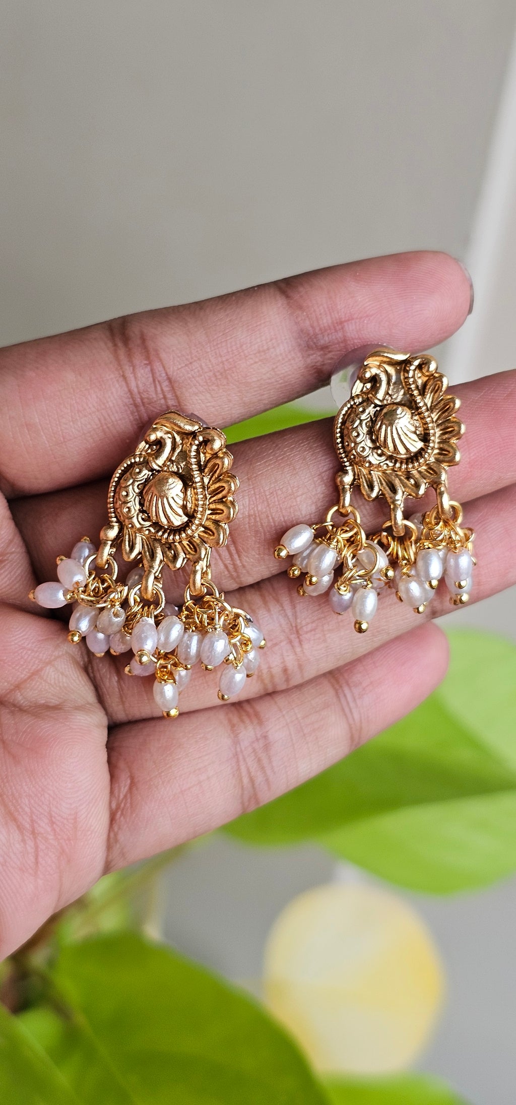 Antique Pearl Guttapusalu Necklace Set