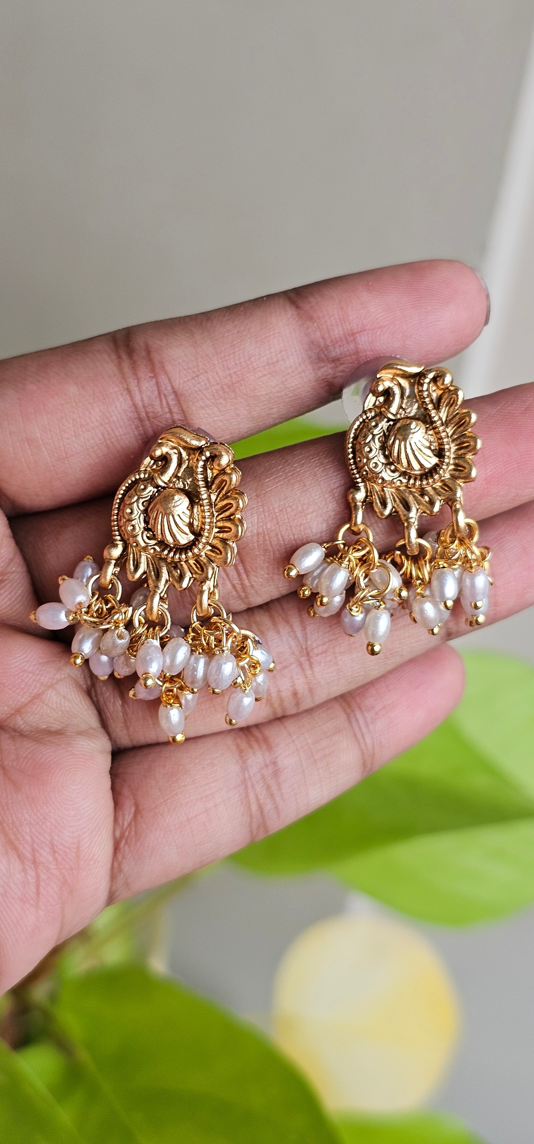 Antique Pearl Guttapusalu Necklace Set