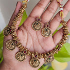Floral Antique Necklace Set