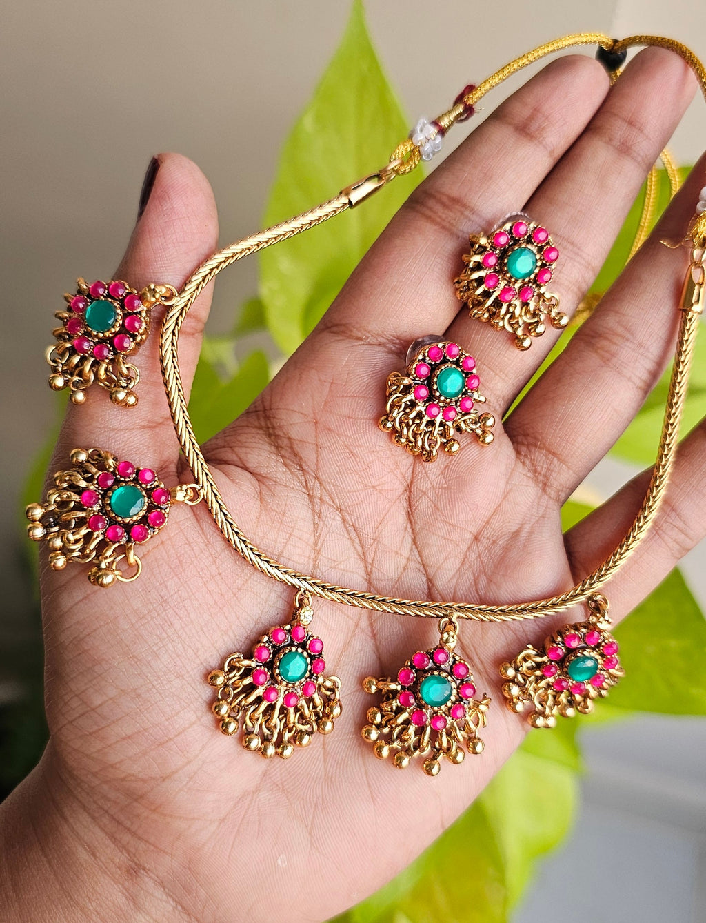 Pink Multi Pendant Attigai
