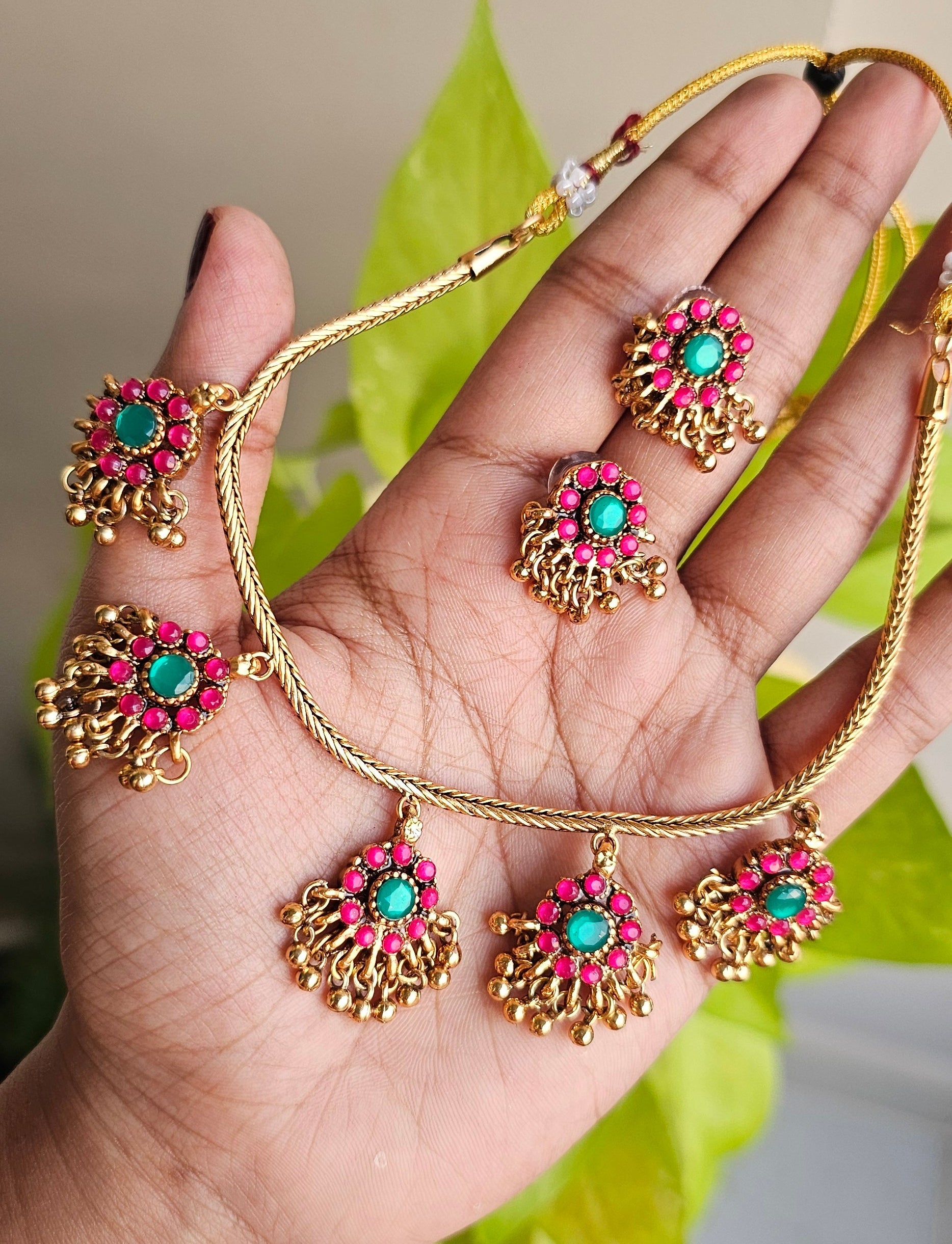 Pink Multi Pendant Attigai