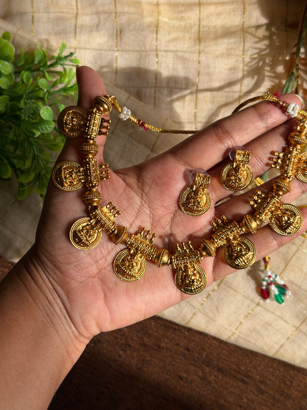 Rajalakshmi Coin Heritage Necklace Set