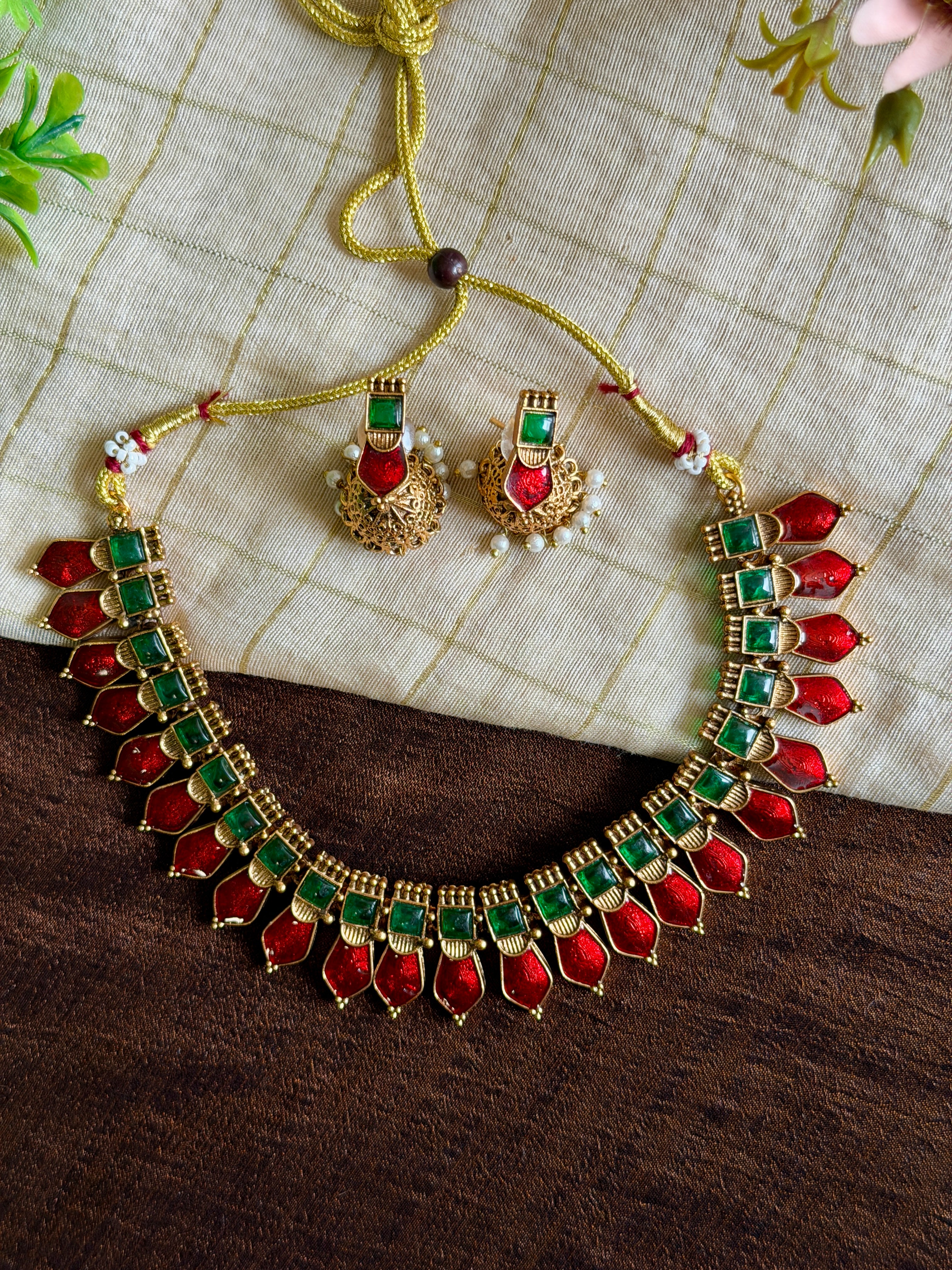 Royal Red Necklace Set