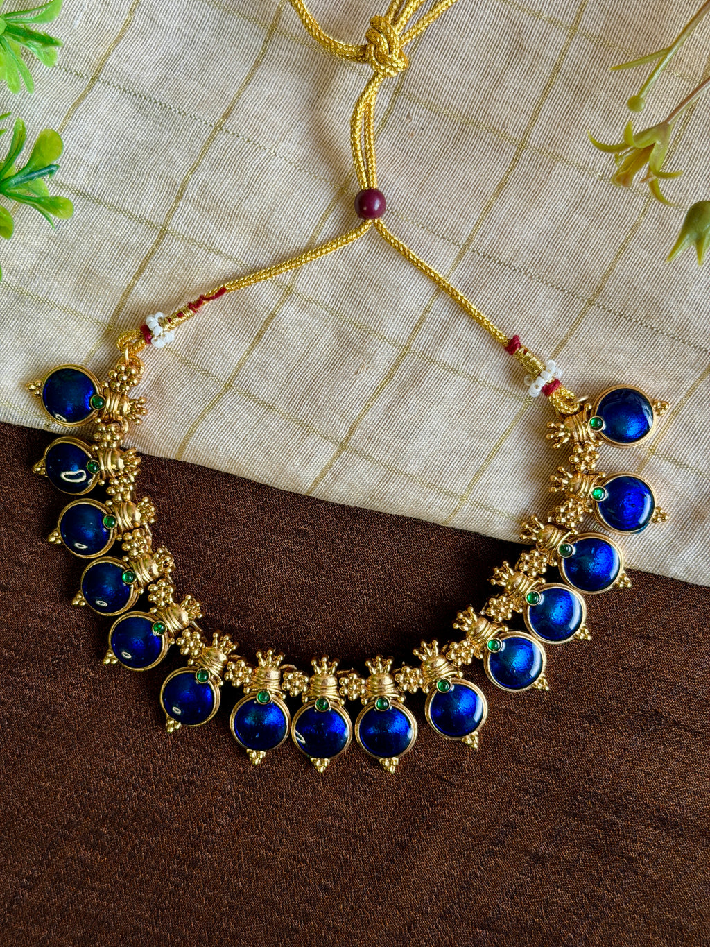 Royal Blue Non-Idol Heritage Necklace Set