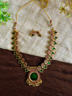 Green Palakka Heritage Short Haram Set