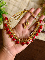 Royal Red Non-Idol Heritage Necklace Set