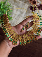 Manjari Heavy Emerald Necklace