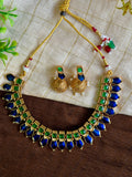 Royal Navy Blue Necklace Set