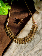 Floral Coin Choker