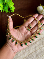 Green Leaf Necklace Set