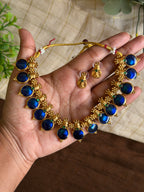 Royal Blue Non-Idol Heritage Necklace Set