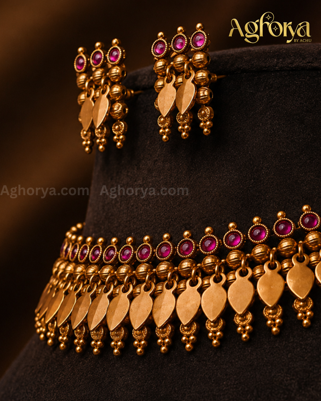 Premium Traditional Elakkathali Necklace Set