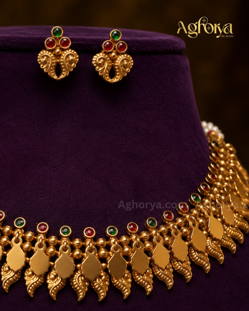 Designer Elakkathali Necklace Set