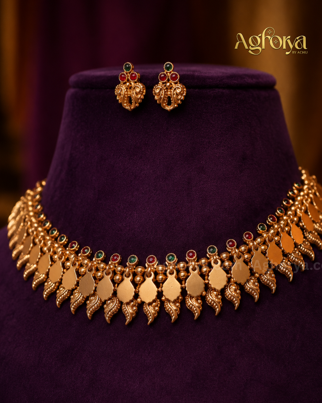 Designer Elakkathali Necklace Set