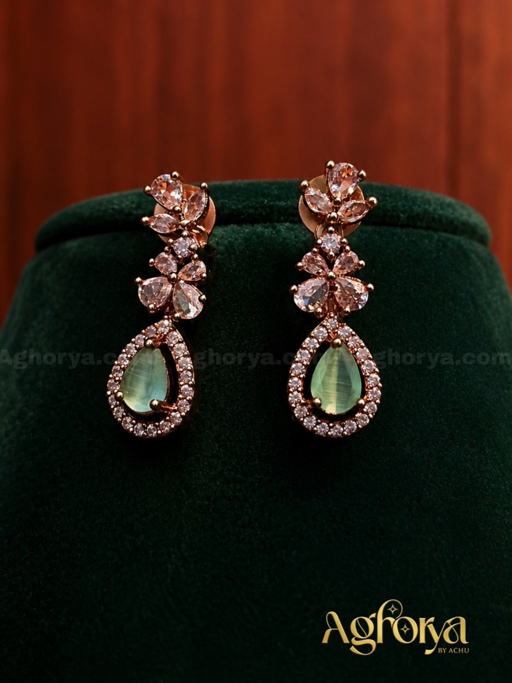 Double Layer AD Necklace Set