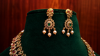 Royal Ruby American Diamond Necklace Set