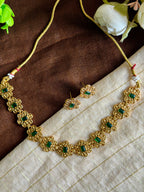 Green Floral Choker