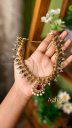 Traditional Ganapathy Temple Necklace Set