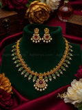 Traditional Ganapathy Temple Necklace Set