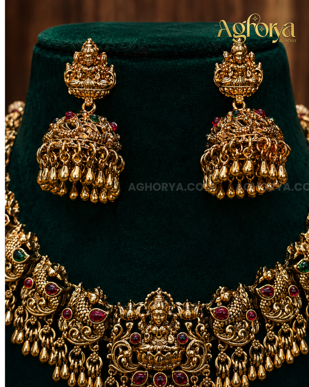 Traditional Lakshmi Temple Choker Necklace Set