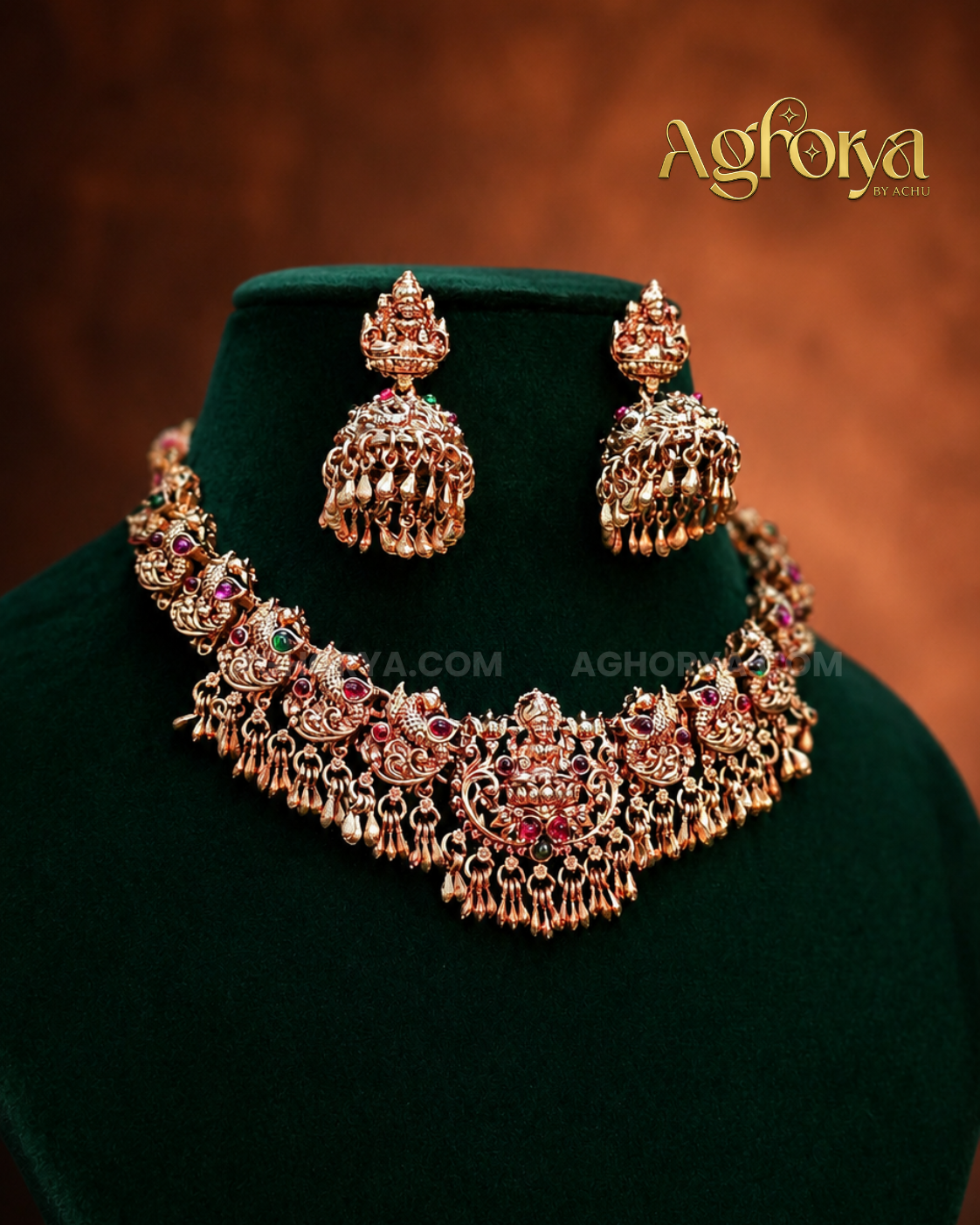 Traditional Lakshmi Temple Choker Necklace Set