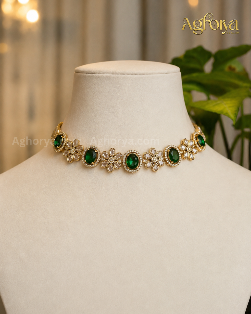 Elegant Floral AD Choker Set