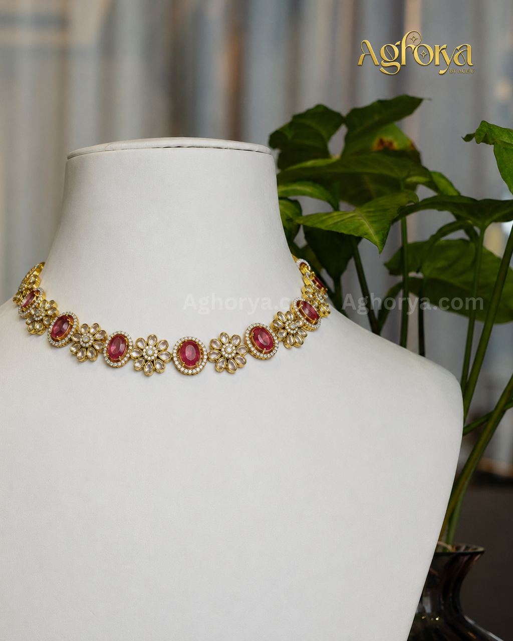 Elegant Floral AD Choker Set