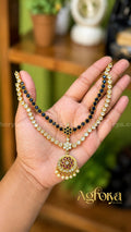 Traditional Double Layer Attigai Necklace Set