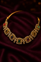 Antique Multicolor AD Stone Necklace